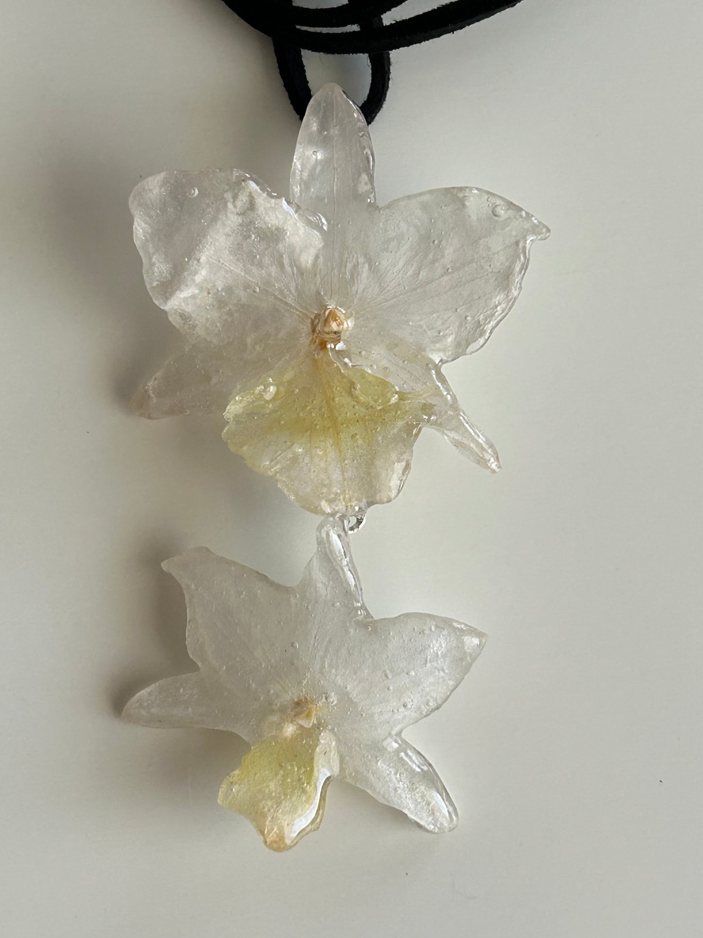 double mini dendrobium orchid choker