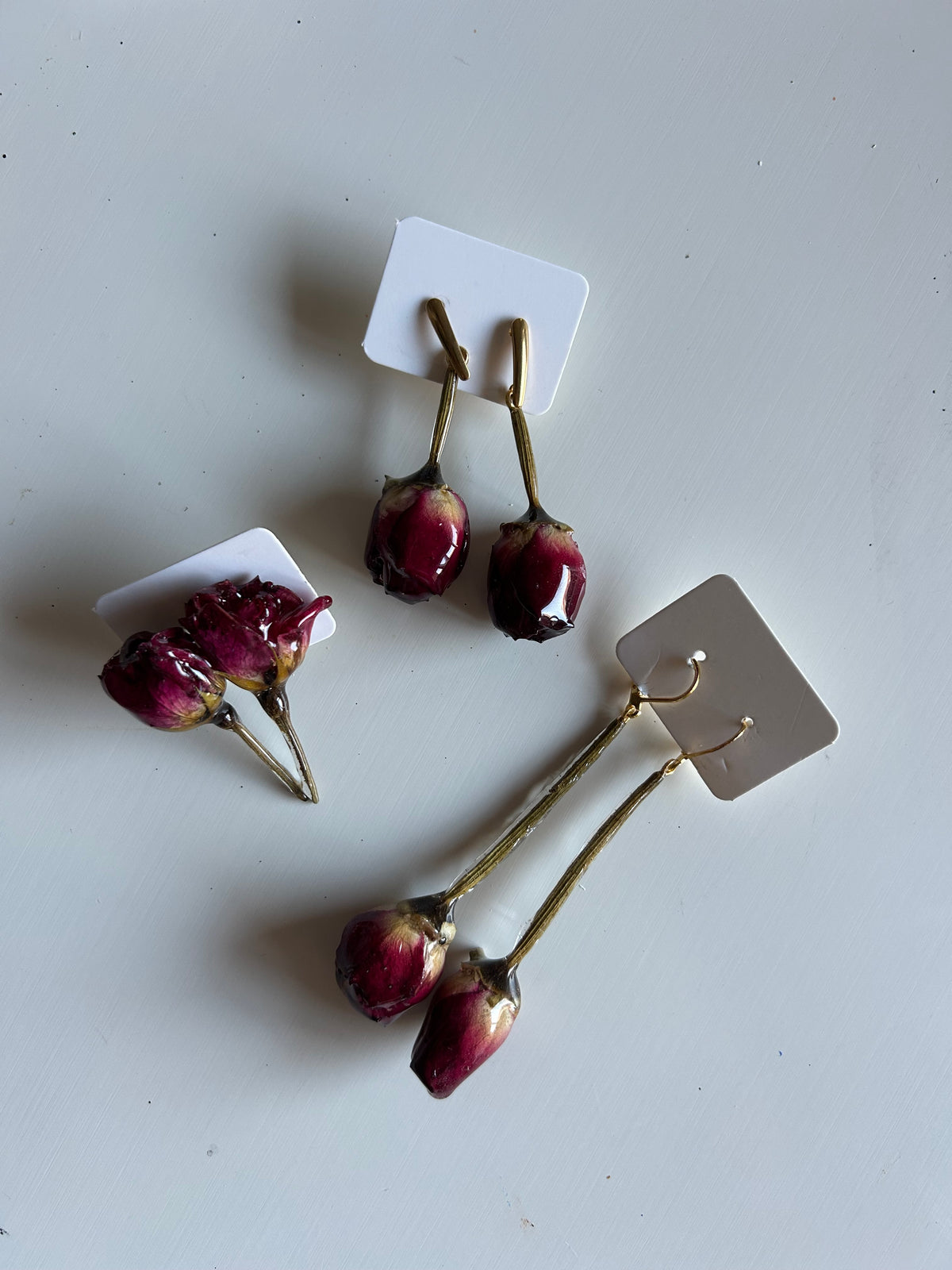 rosas earrings