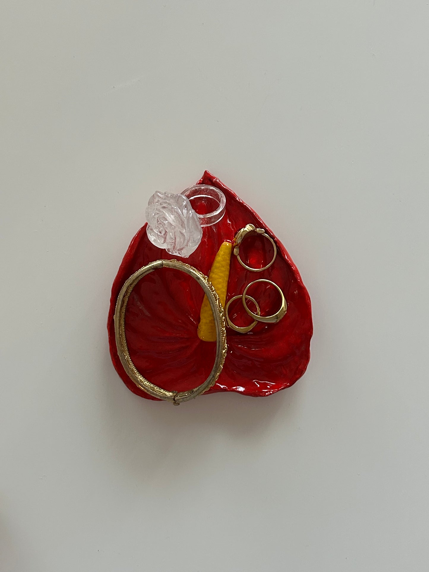 anthurium trinket tray