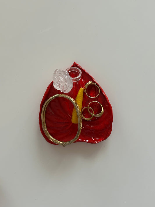 anthurium trinket tray