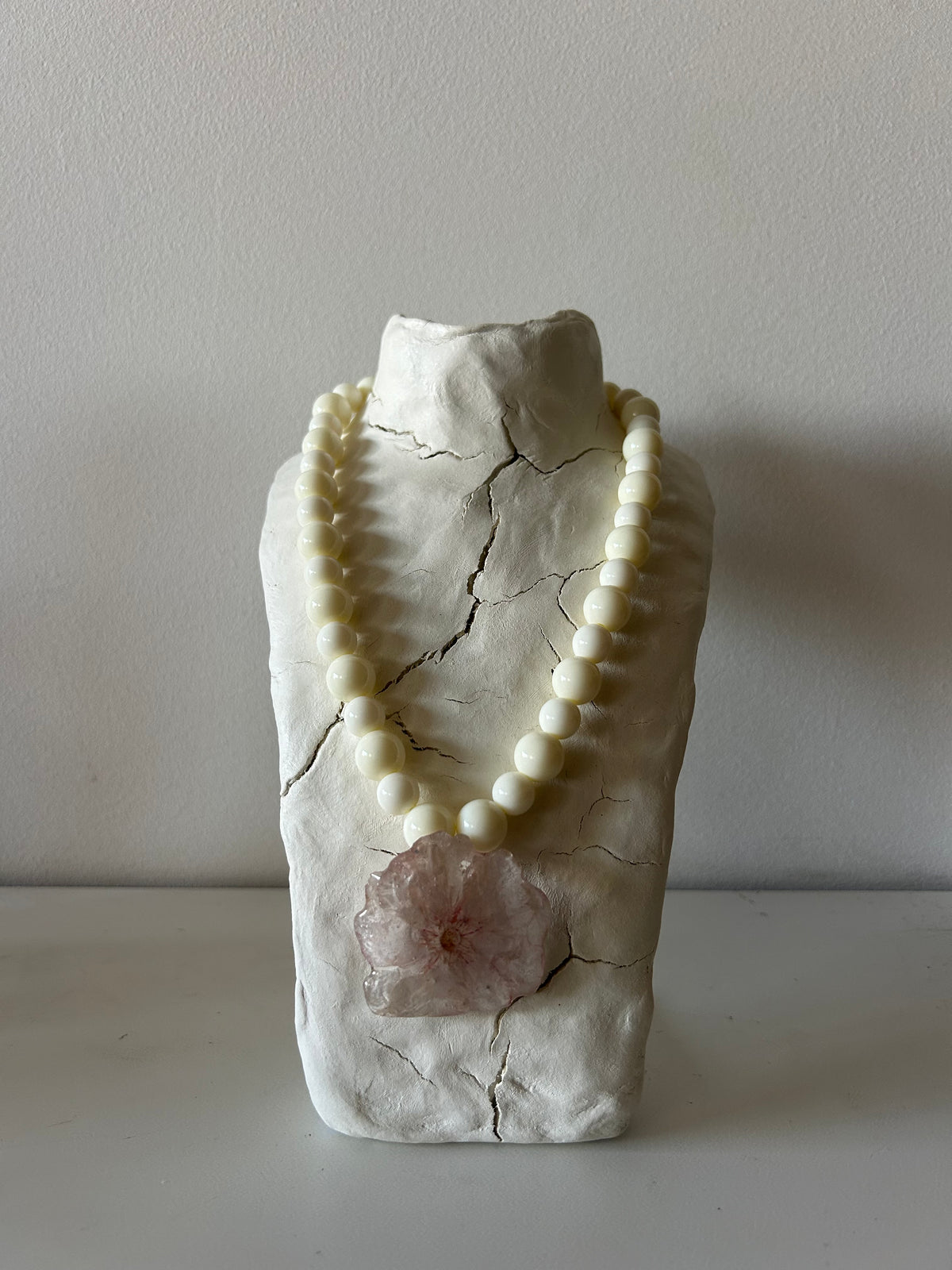 pink bloom necklace