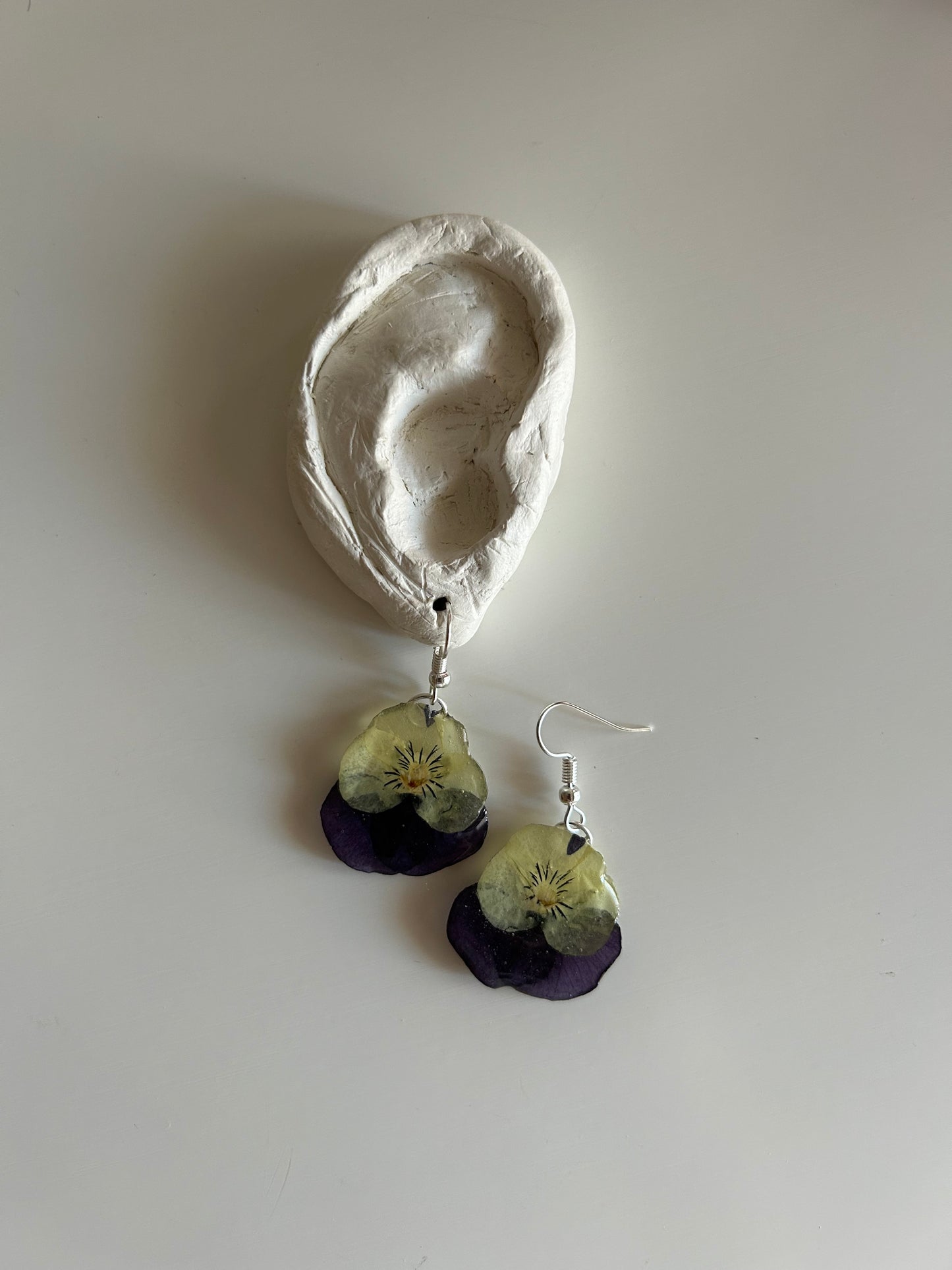 pansy earrings