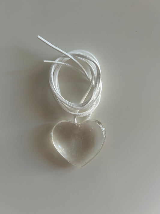 crystal heart choker