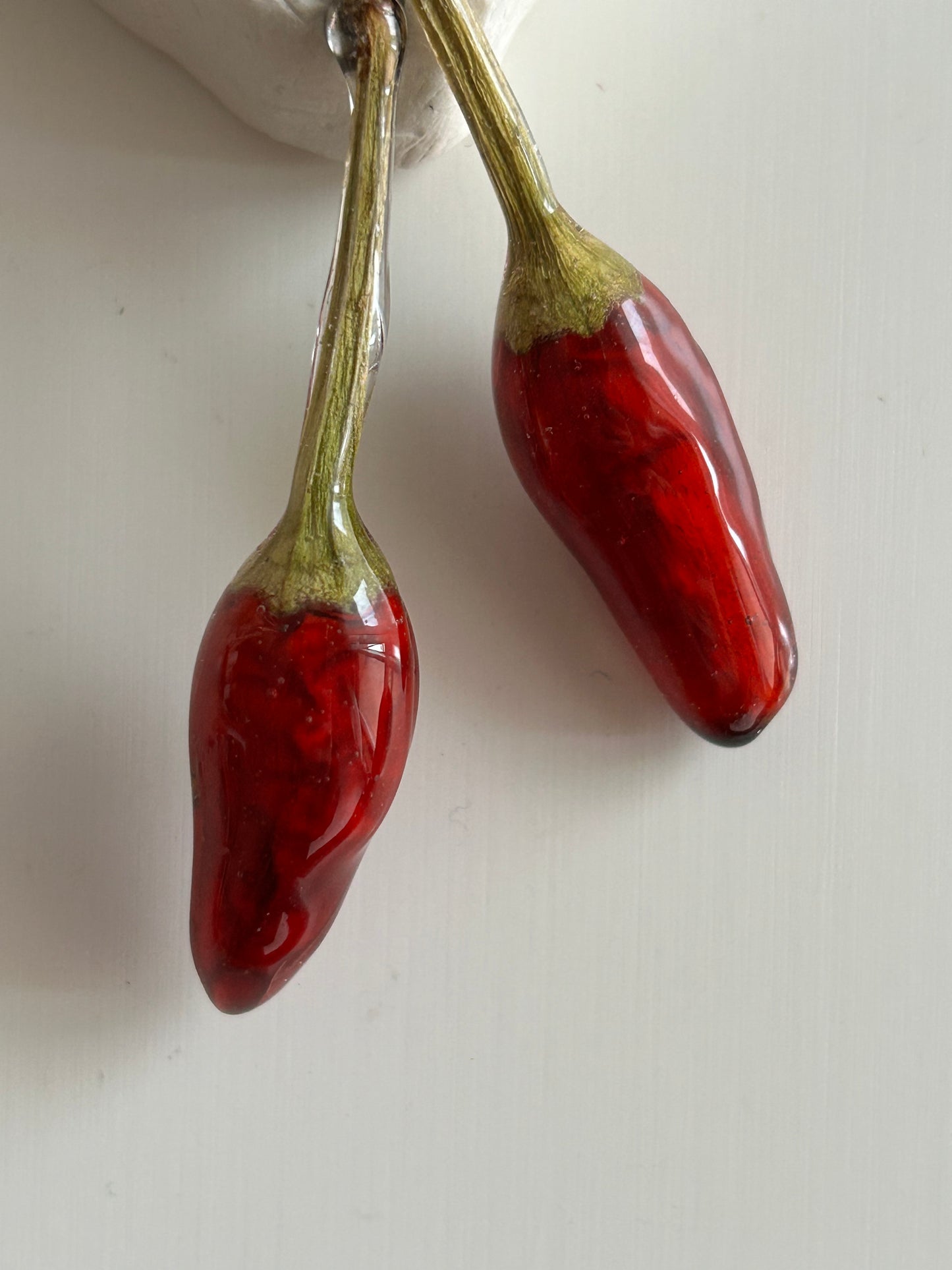 (real) chili pepper earrings
