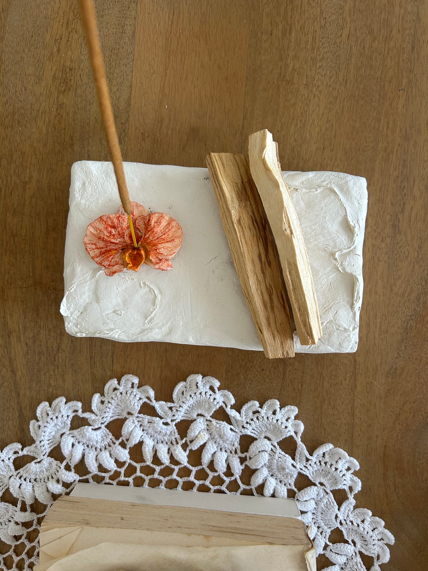 mini orchid incense holder