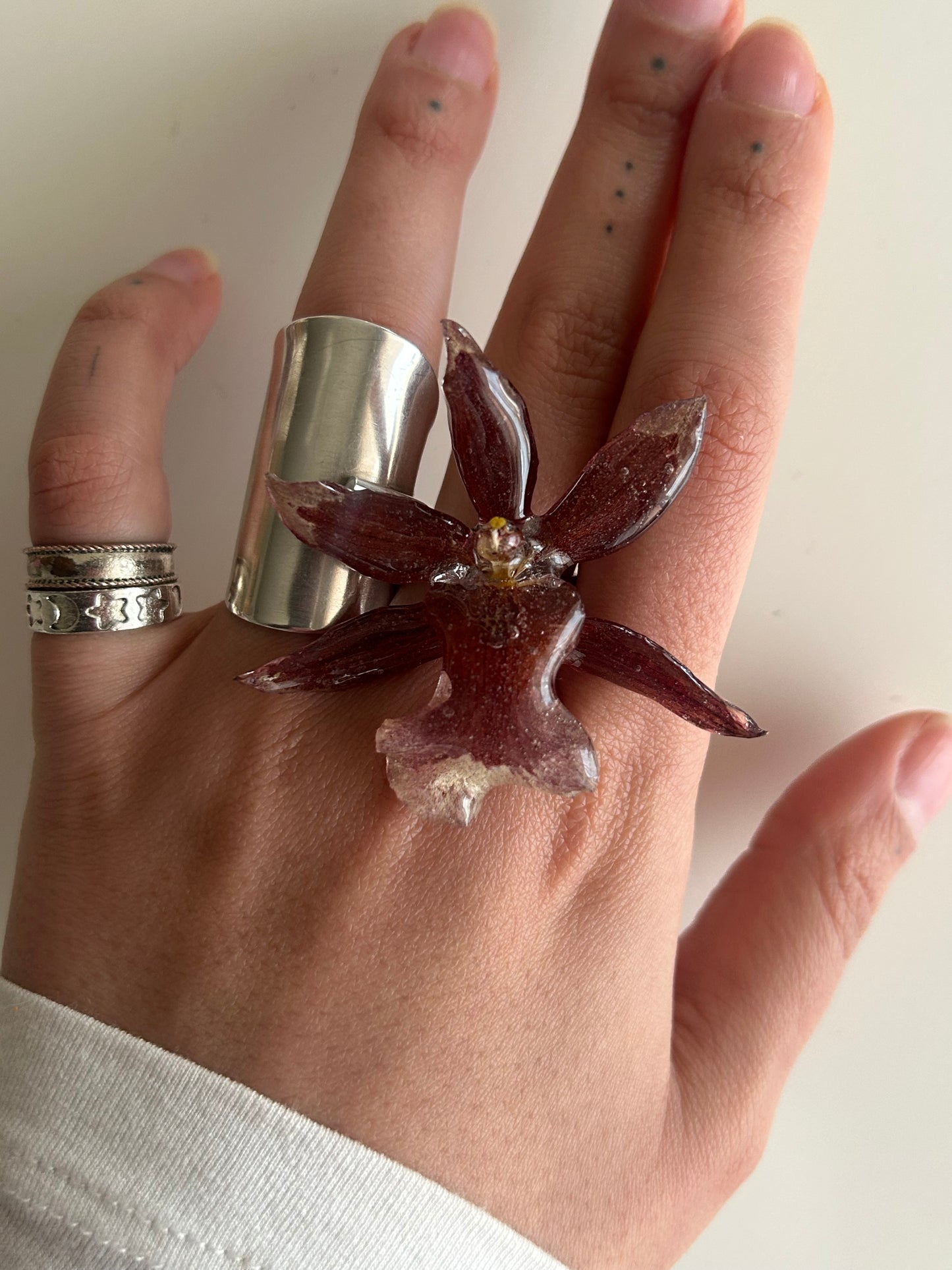 orchid adjustable ring