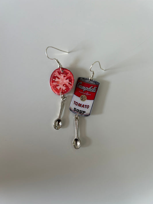 tomato soup earrings