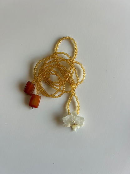 mini orchid amber choker