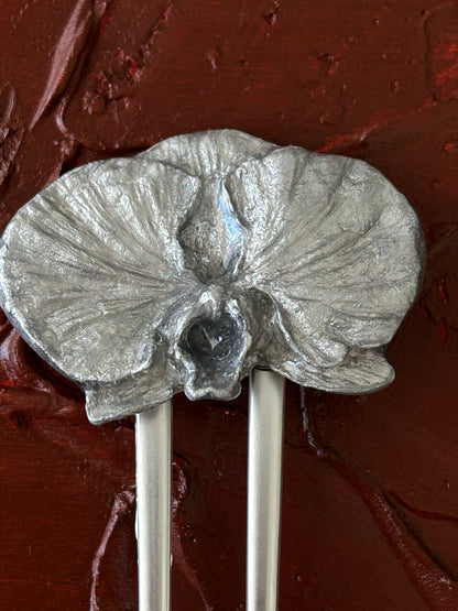 silver phalænopsis french pin