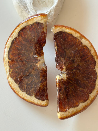 brincos fatias de laranja