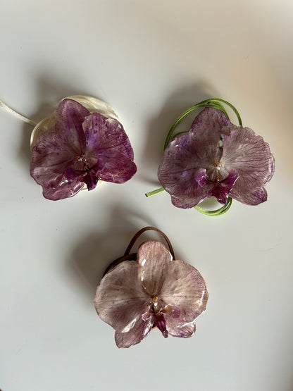 purple moth orchid choker