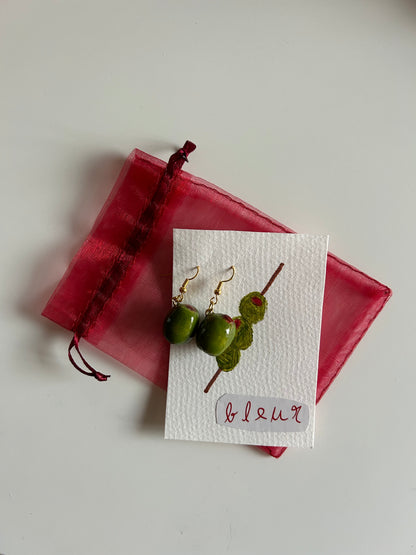 olive earrings