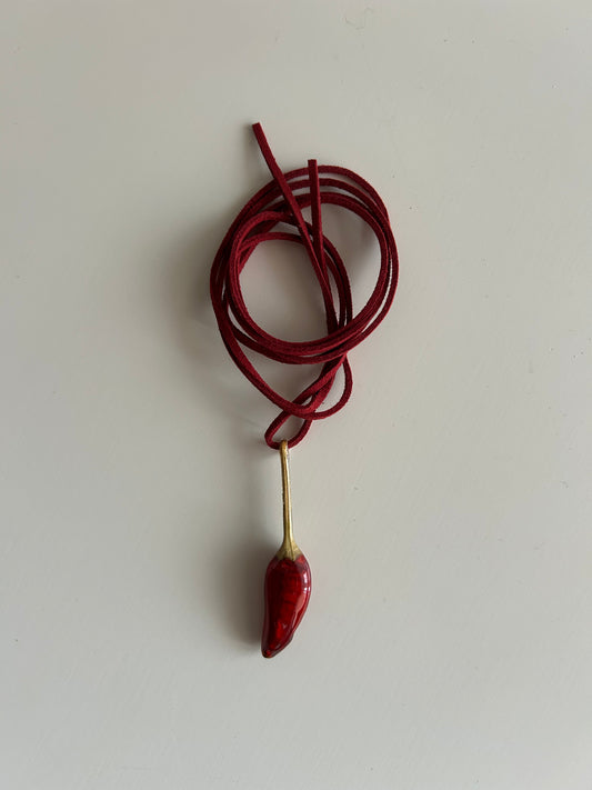 (real) chili pepper choker