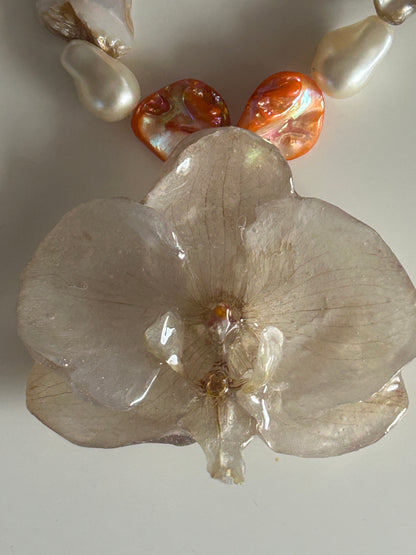 orchid necklace