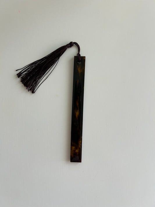 brown bookmarker