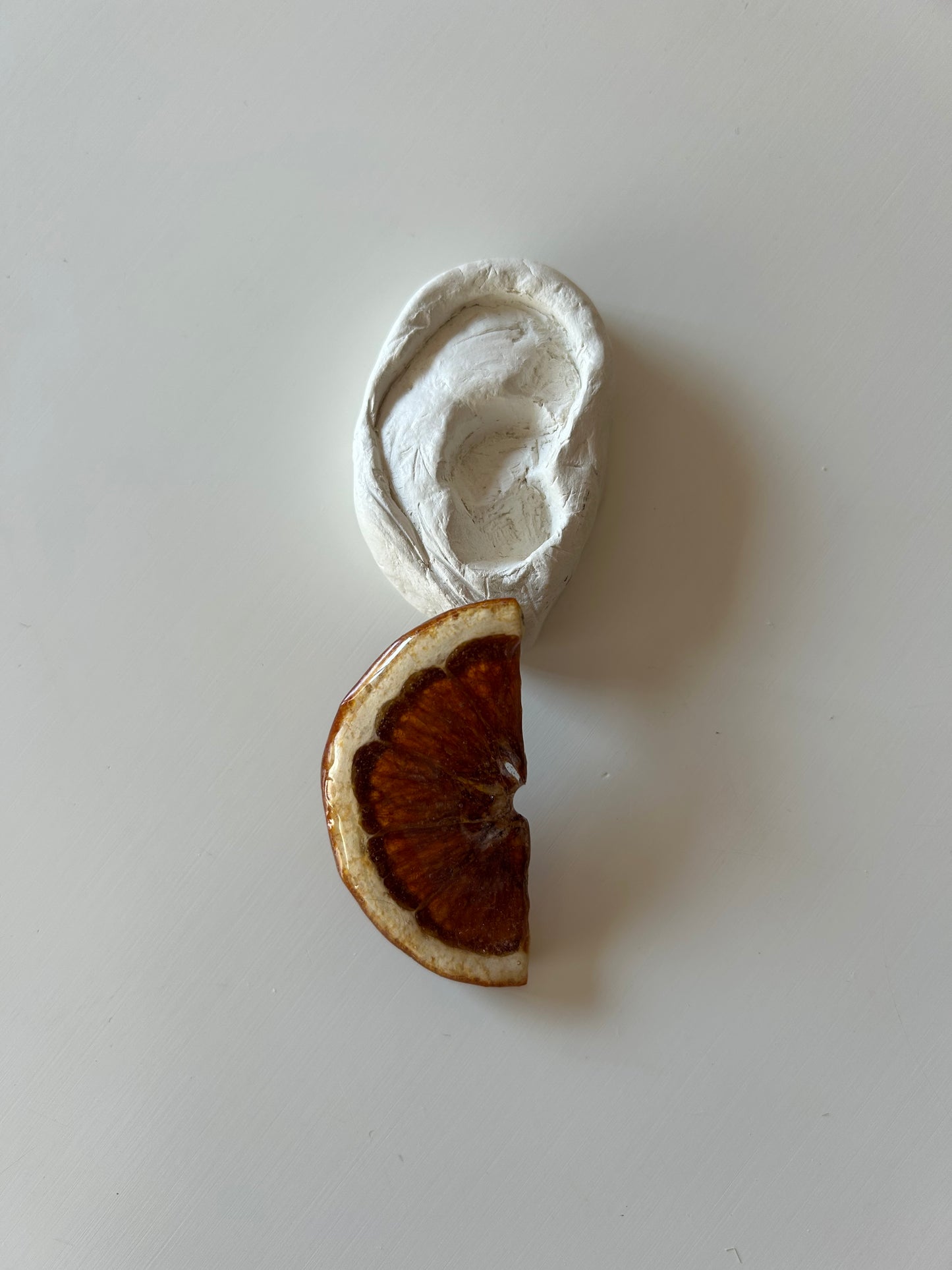 brincos fatias de laranja