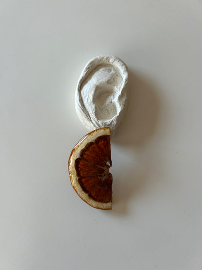 brincos fatias de laranja