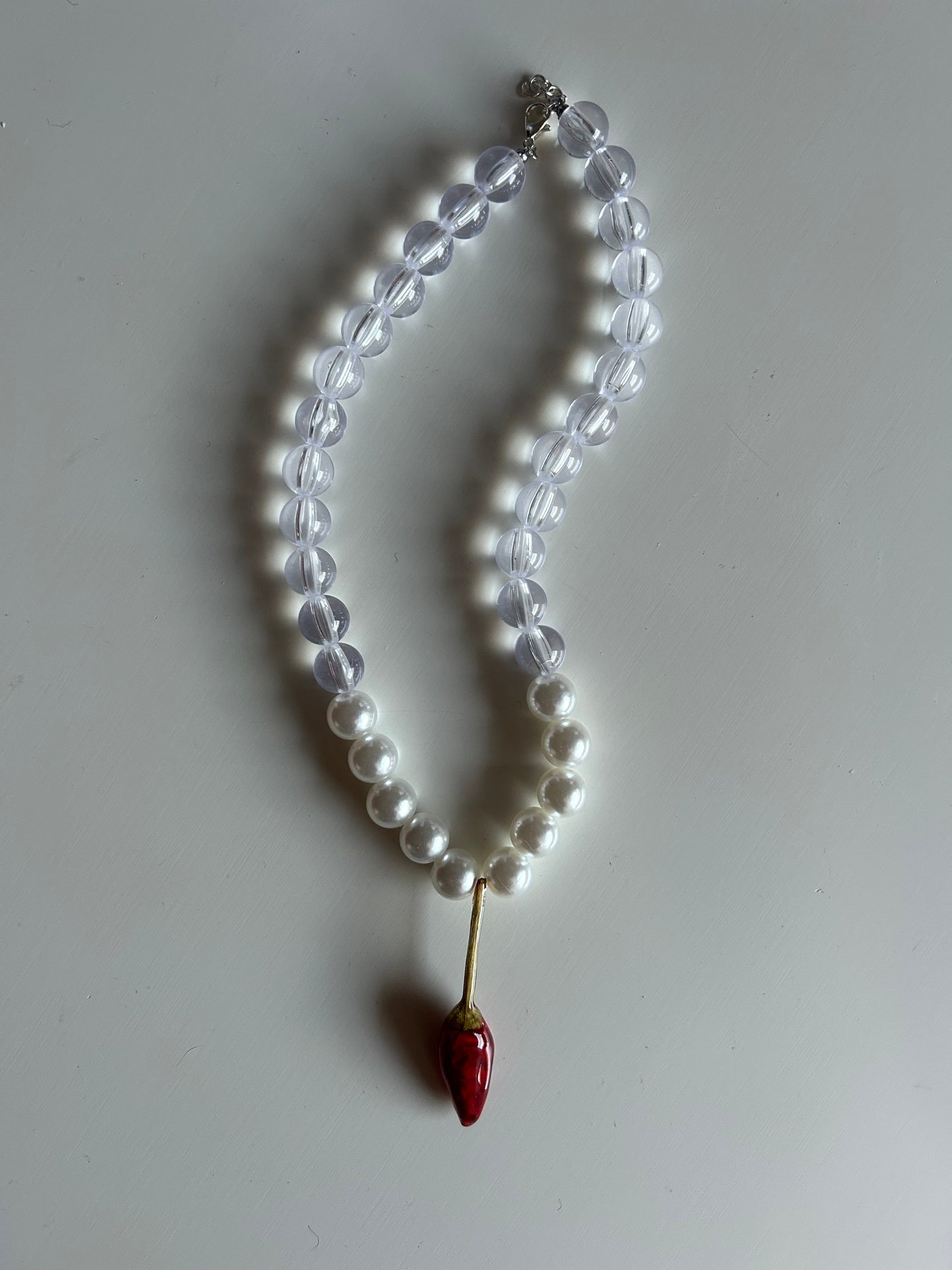 pepper & pearls necklace