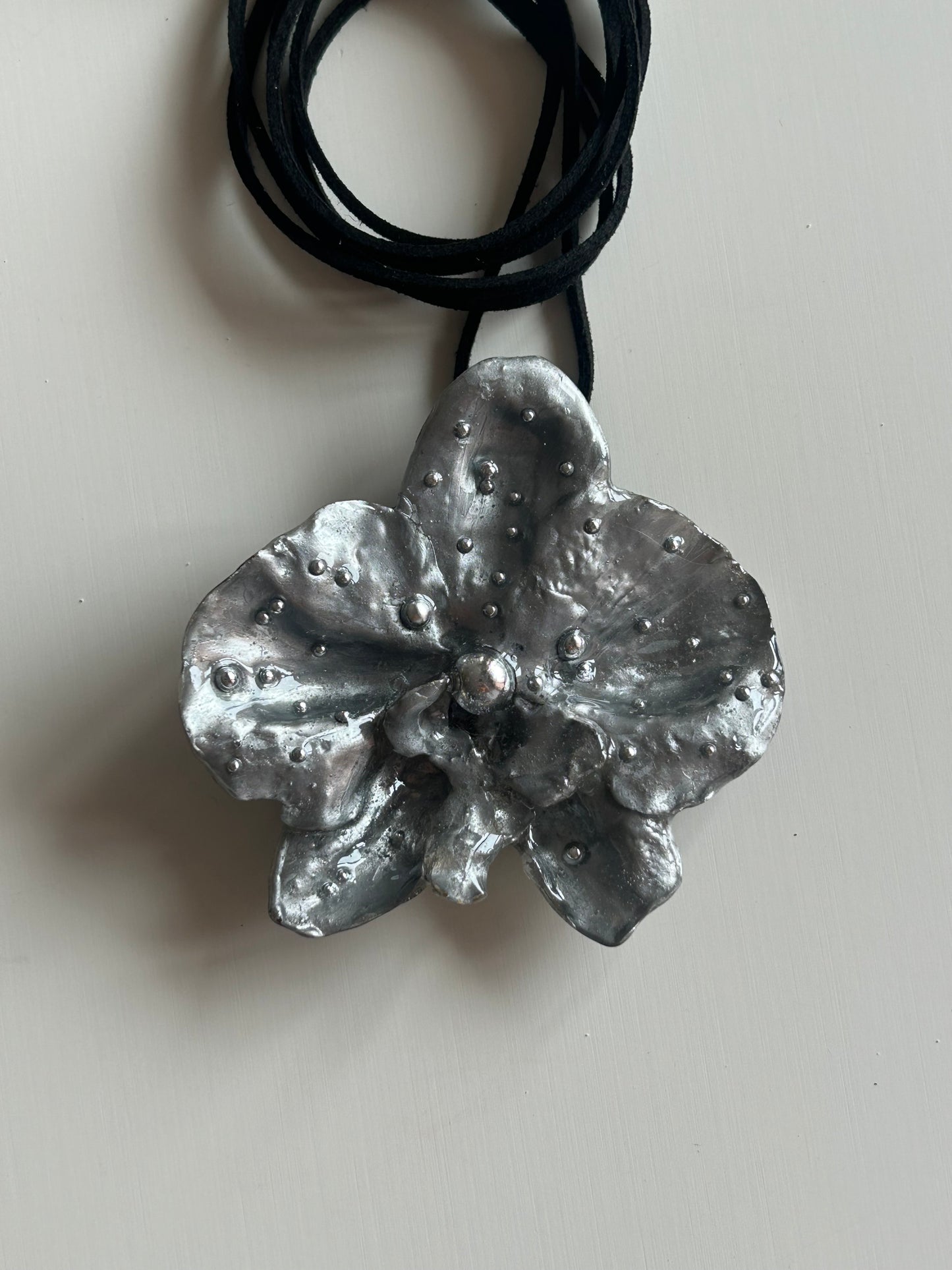 silver orchid choker