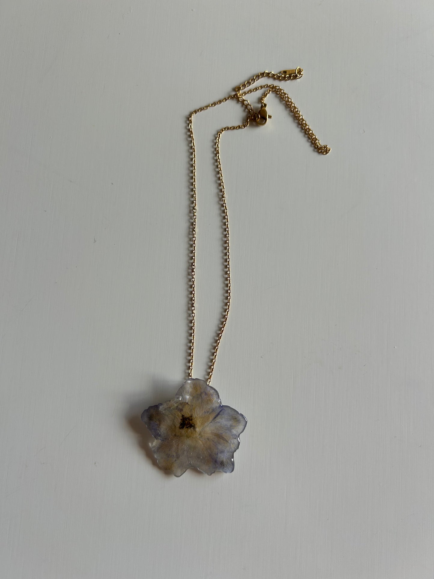 delphinium gold necklace