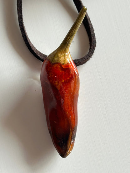 (real) chili pepper choker