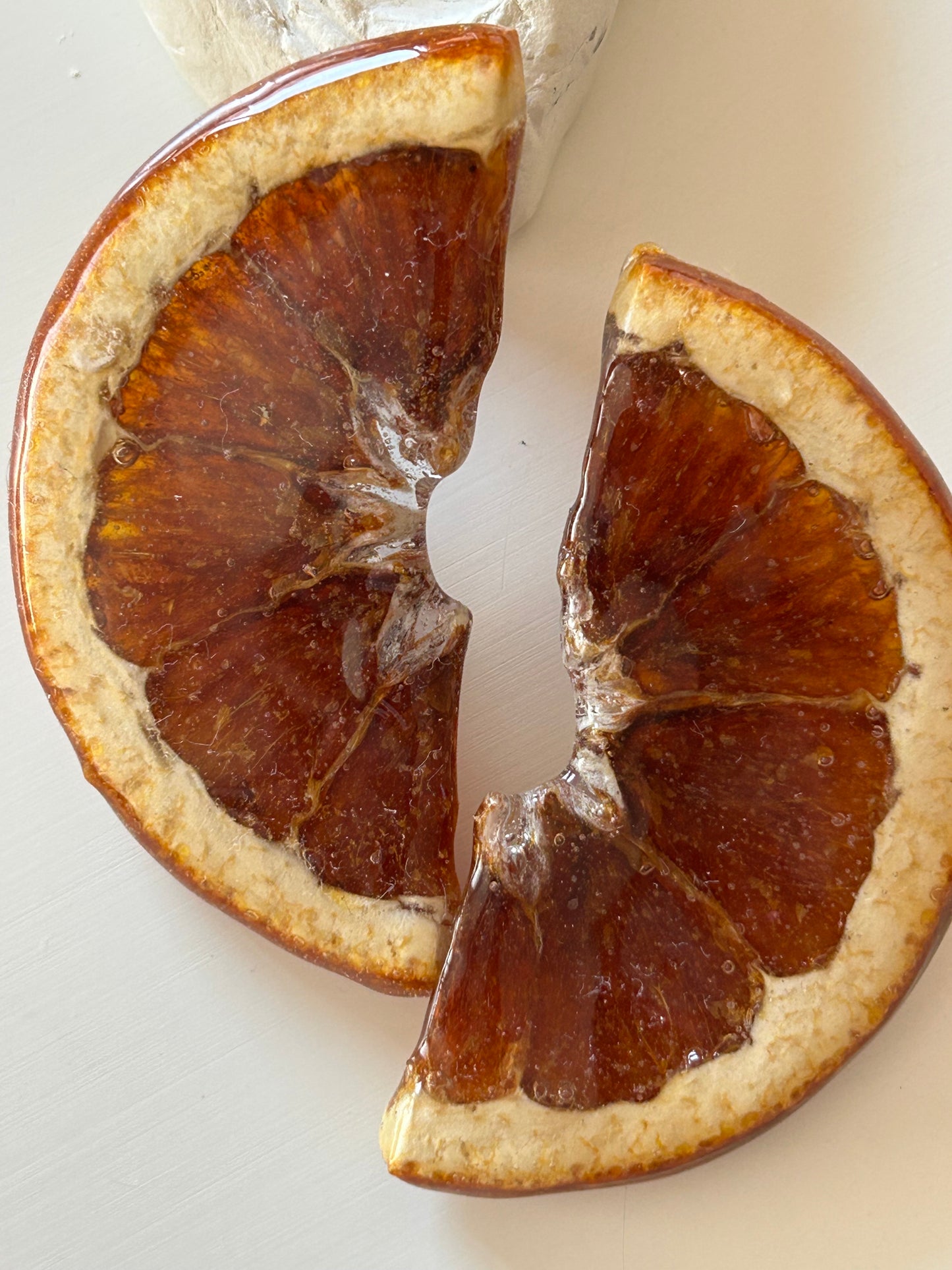 brincos fatias de laranja