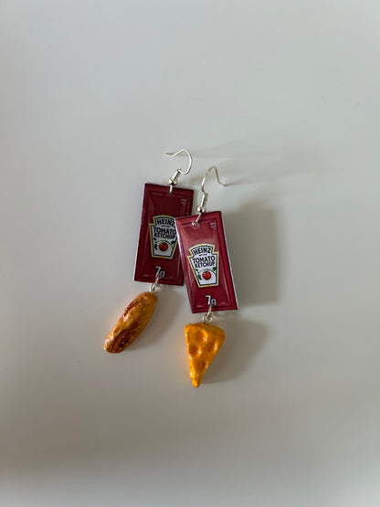 ketchup earrings