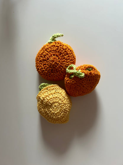 fruity crochet market bag