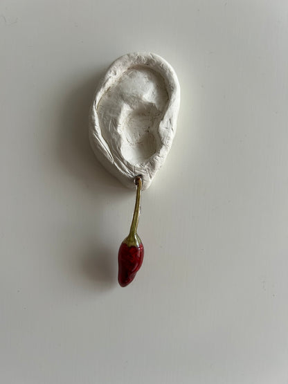 (real) chili pepper earrings