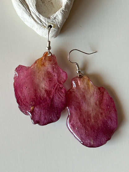 azalea petals earrings