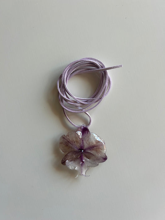 purple orchid choker