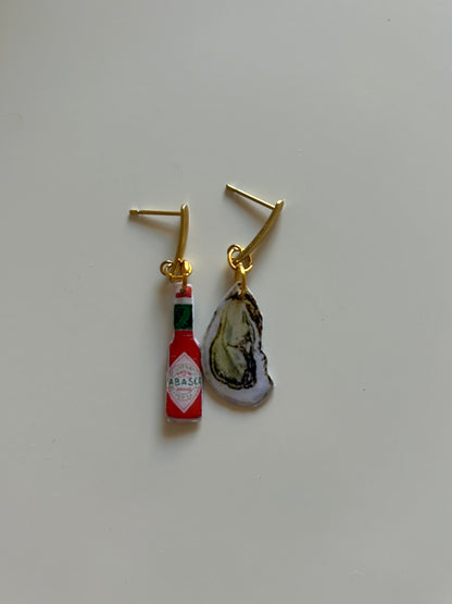 spicy oyster earrings