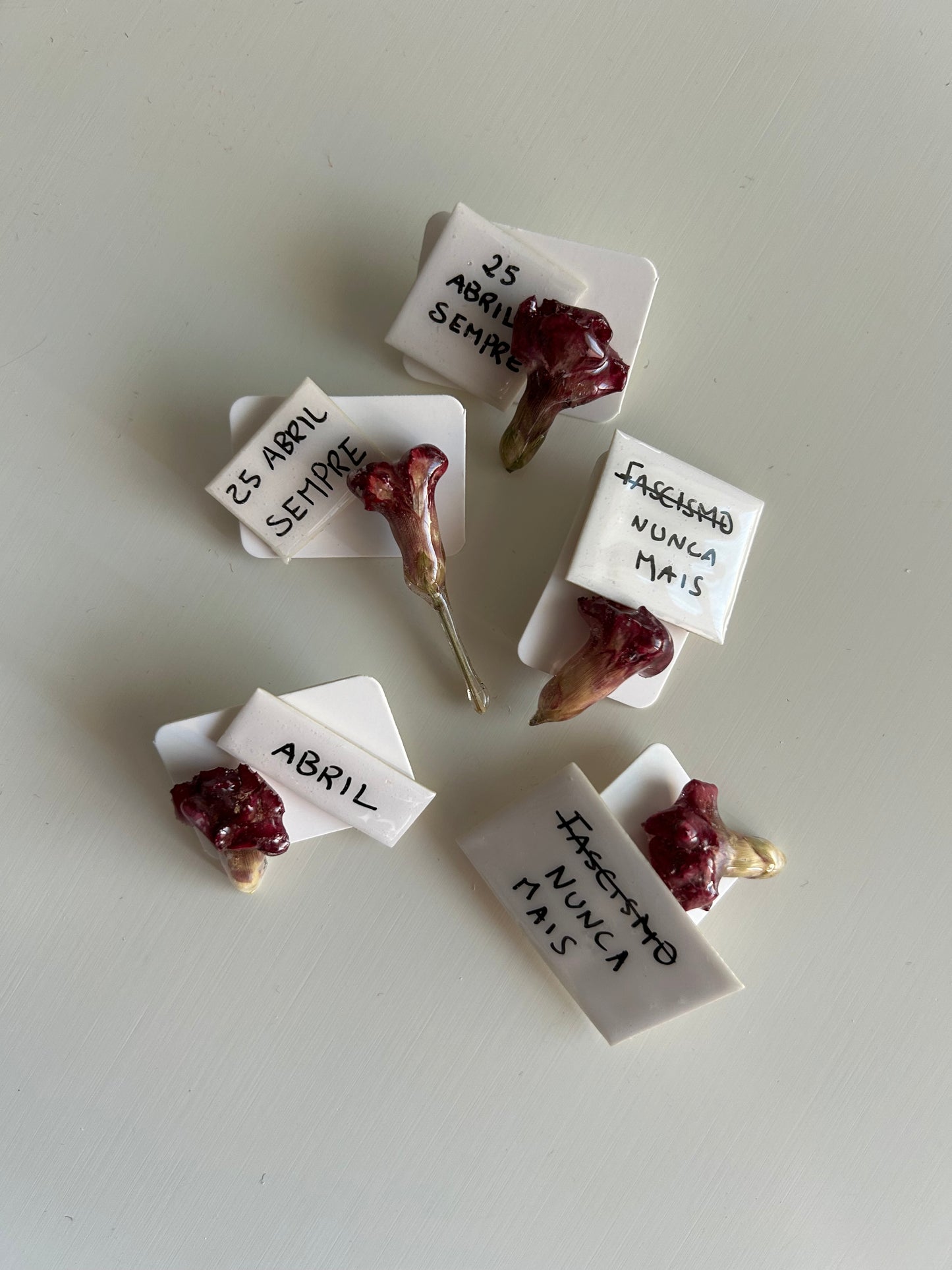 pack pin mini cravo + frase