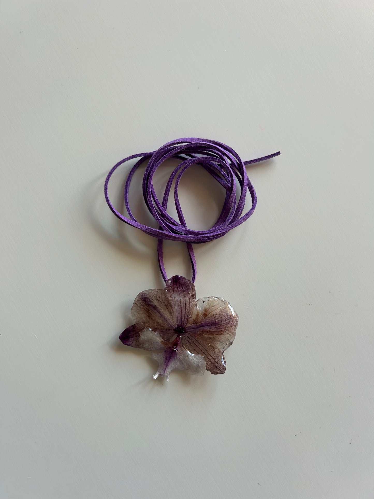 purple orchid choker