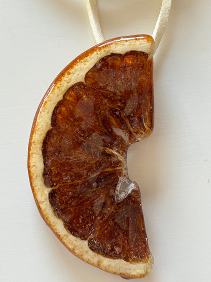 choker fatia de laranja