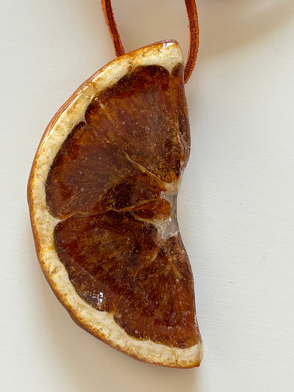 choker fatia de laranja