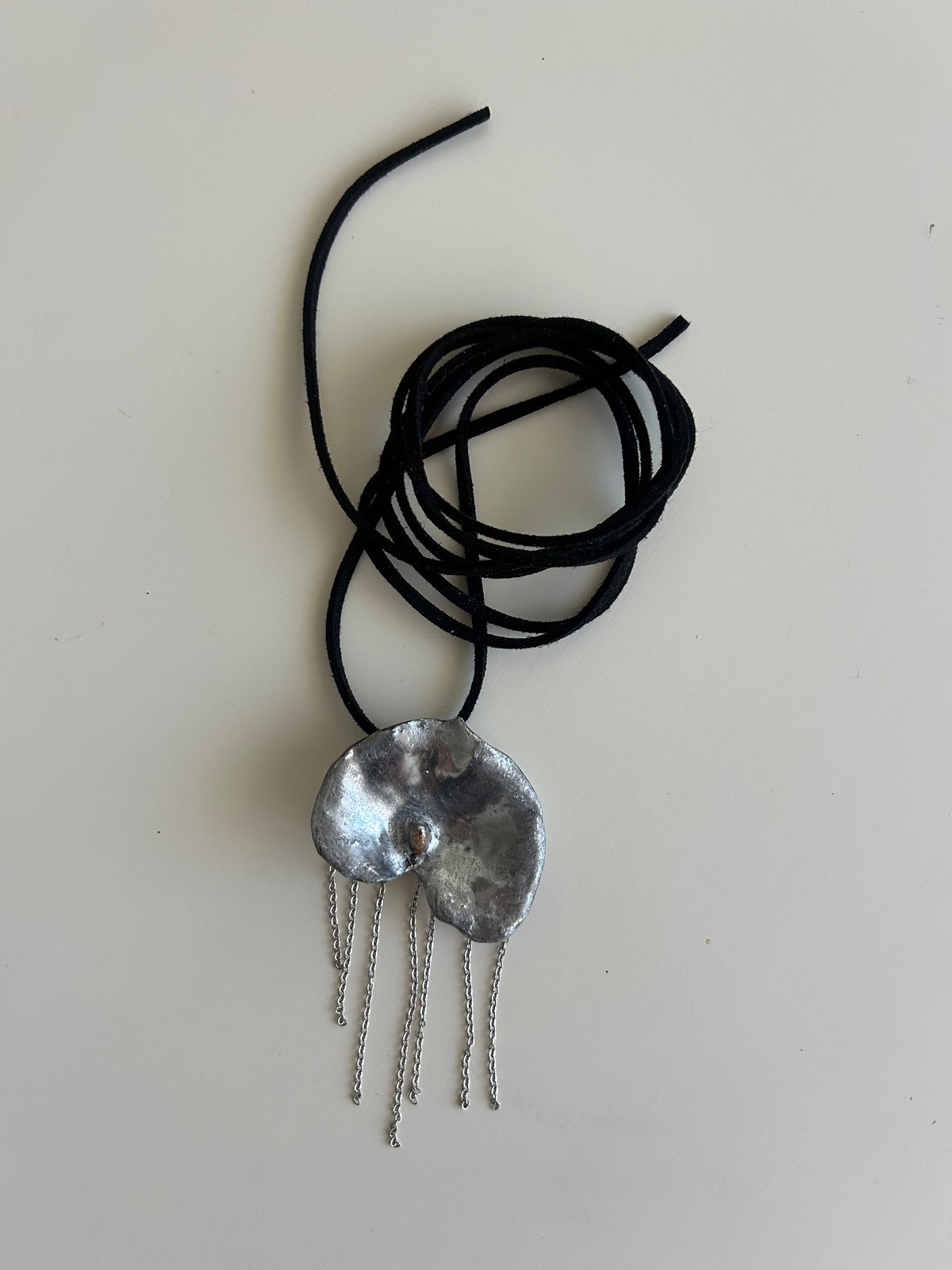 silver anthurium choker