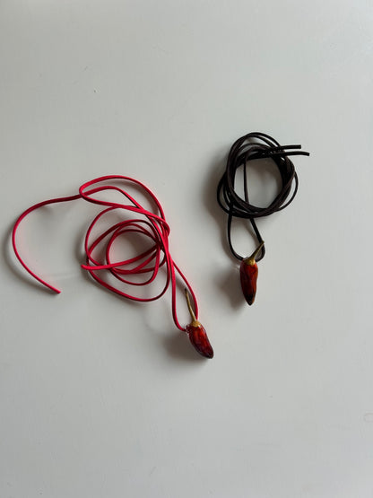 (real) chili pepper choker