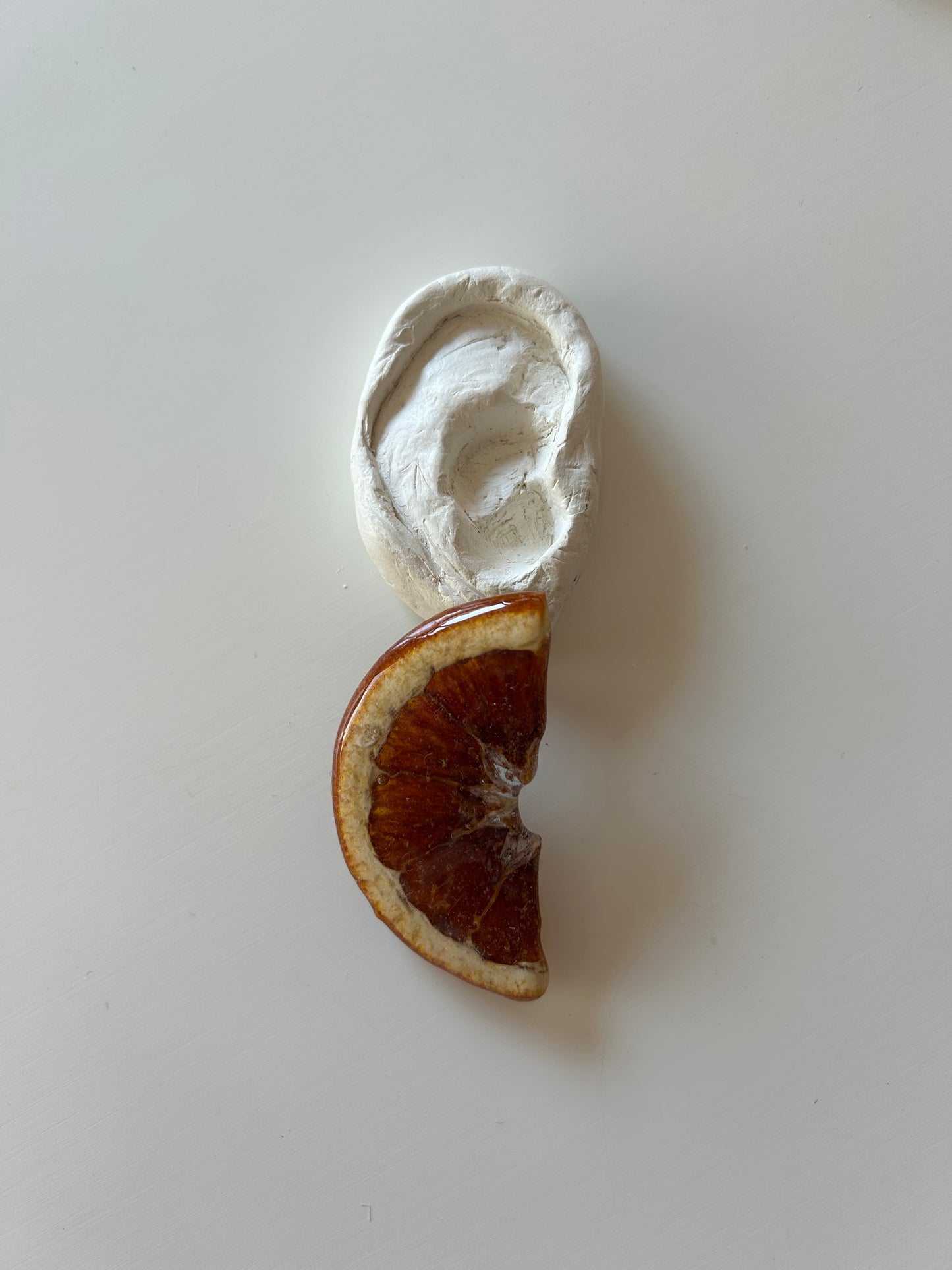 brincos fatias de laranja