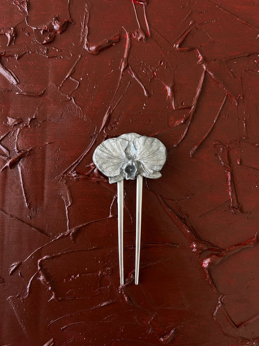 silver phalænopsis french pin