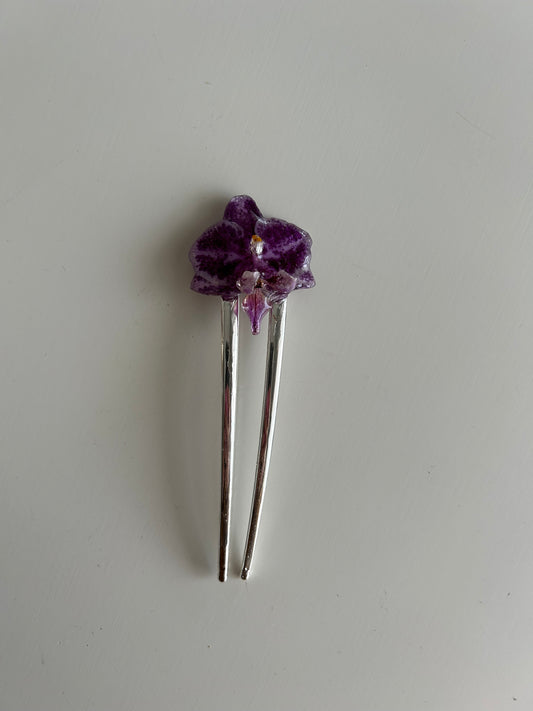 mini orchid french pin