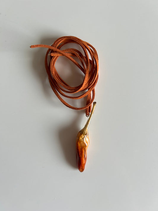 (real) chili pepper choker