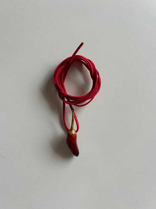 (real) chili pepper choker