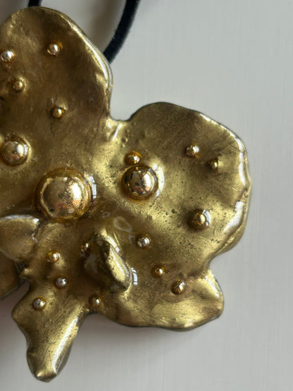 gold orchid choker