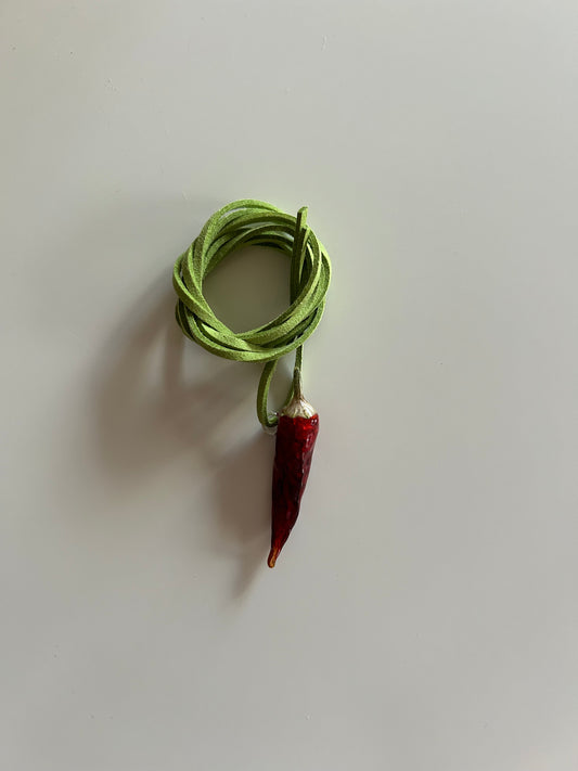 (real) chili pepper choker