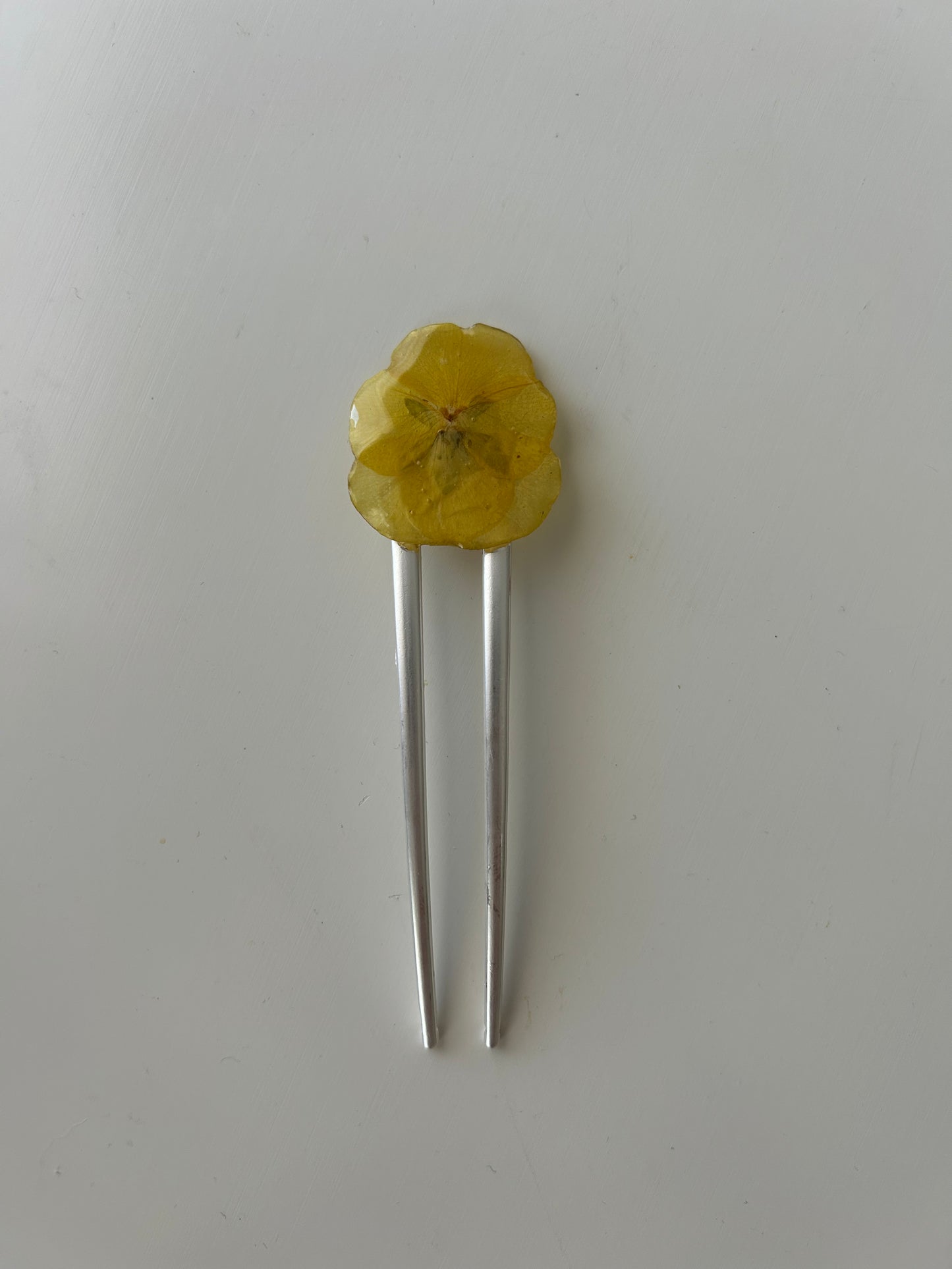 orchid & pearls french pin
