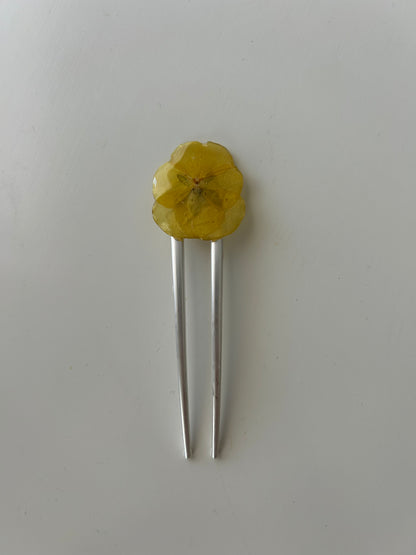 orchid & pearls french pin