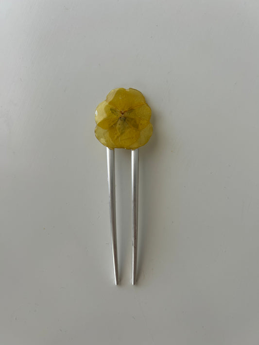 orchid & pearls french pin