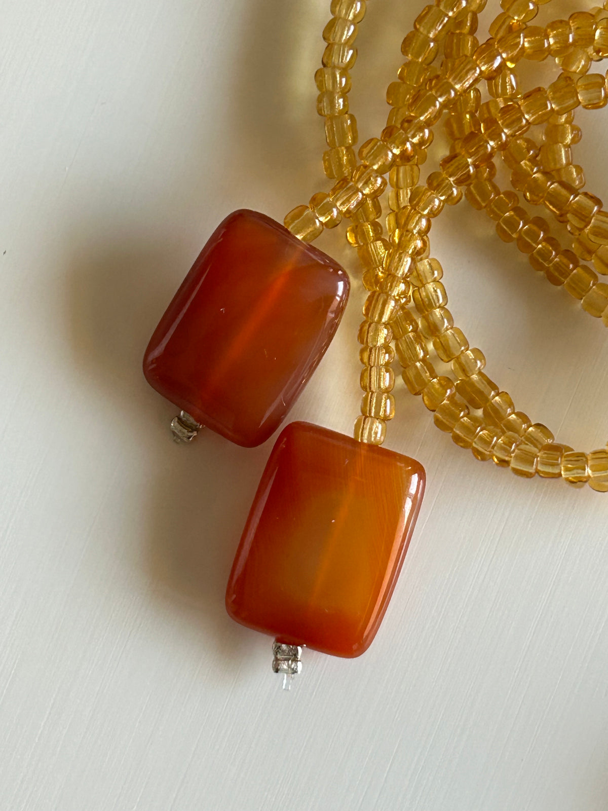 mini orchid amber choker