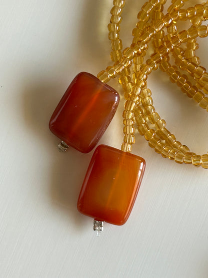 mini orchid amber choker